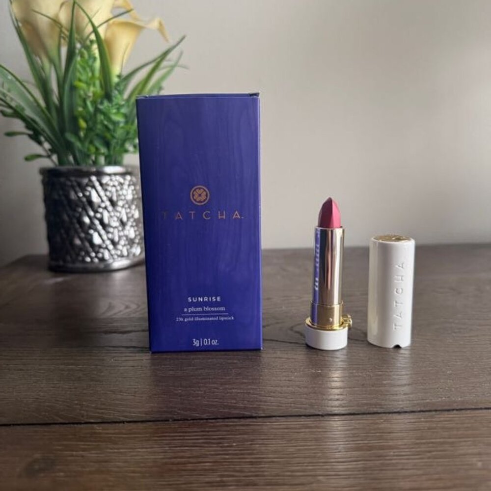 NEW/UNUSED: Tatcha Lipstick in Plum Blossom w/ Box